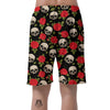 Rose Skull Men's Shorts-grizzshop