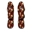 Rose Skull Print Muay Thai Shin Guards-grizzshop