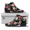 Rose Valentine's Day Print Pattern Ankle Boots-grizzshop