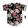 Rose Valentine's Day Print Pattern Baseball Jersey-grizzshop