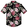 Rose Valentine's Day Print Pattern Button Up Shirt-grizzshop