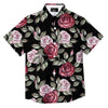 Rose Valentine's Day Print Pattern Button Up Shirt-grizzshop