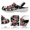 Rose Valentine's Day Print Pattern Clog-grizzshop