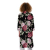 Rose Valentine's Day Print Pattern Kimono-grizzshop