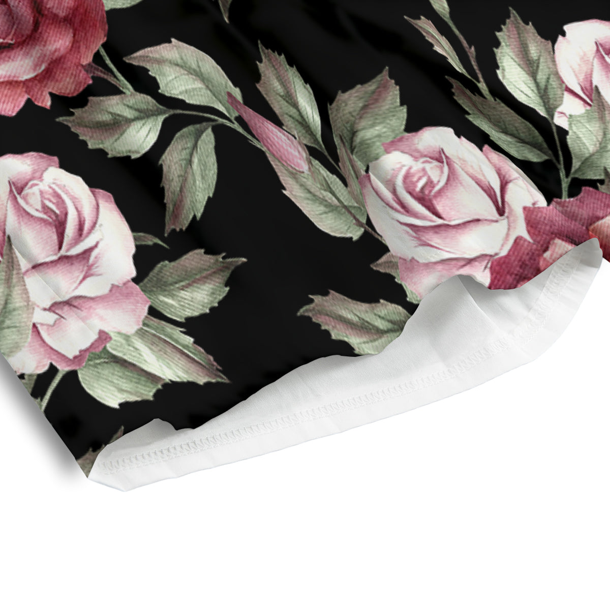 Rose Valentine's Day Print Pattern Men's Athletic Shorts