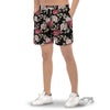 Rose Valentine's Day Print Pattern Men's Gym Shorts-grizzshop