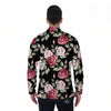 Rose Valentine's Day Print Pattern Men's Long Sleeve Shirts-grizzshop