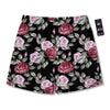 Rose Valentine's Day Print Pattern Men's Running Shorts-grizzshop