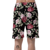 Rose Valentine's Day Print Pattern Men's Shorts-grizzshop