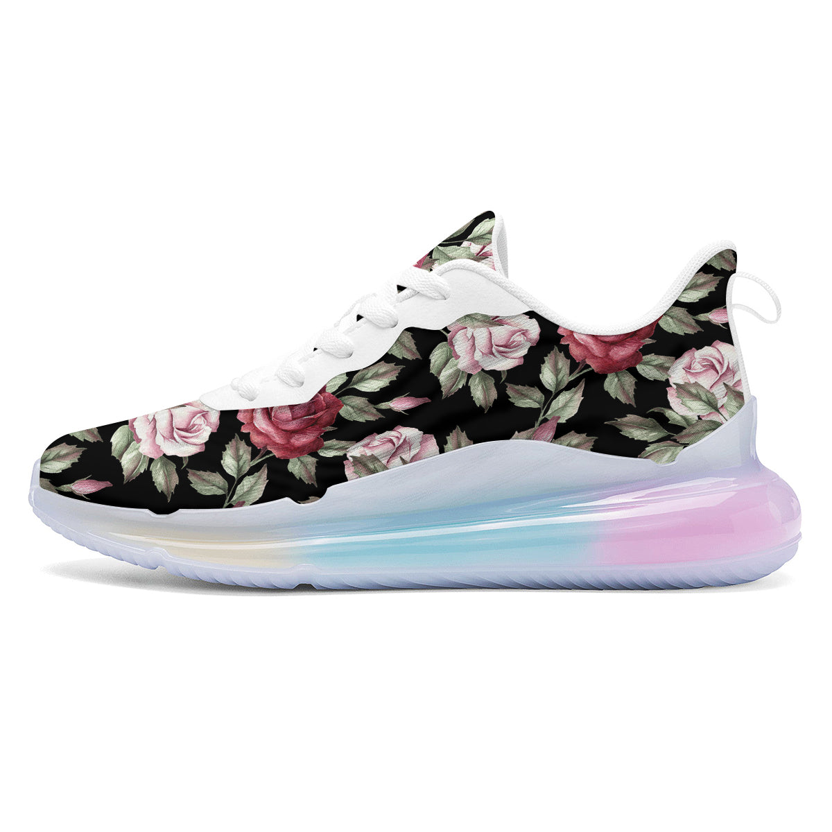 Rose Valentine's Day Print Pattern Running Sneakers-grizzshop