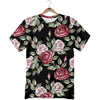 Rose Valentine's Day Print Pattern T-Shirt-grizzshop