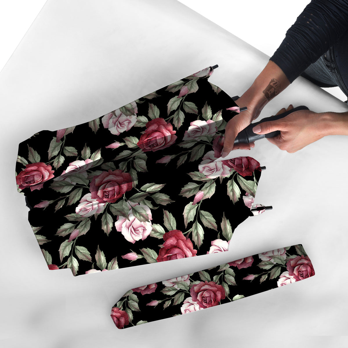 Rose Valentine's Day Print Pattern Umbrella-grizzshop