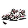 Rose Valentine's Day Print Pattern White Bball Shoes-grizzshop