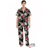 Rose Valentine's Day Print Pattern Women's Pajamas Set-grizzshop