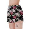 Rose Valentine's Day Print Pattern Women's Shorts-grizzshop