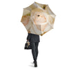 Rose White Print Umbrella-grizzshop