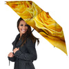 Rose Yellow Print Umbrella-grizzshop