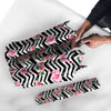 Rose Zigzag Pink Print Pattern Umbrella-grizzshop