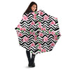 Rose Zigzag Pink Print Pattern Umbrella-grizzshop