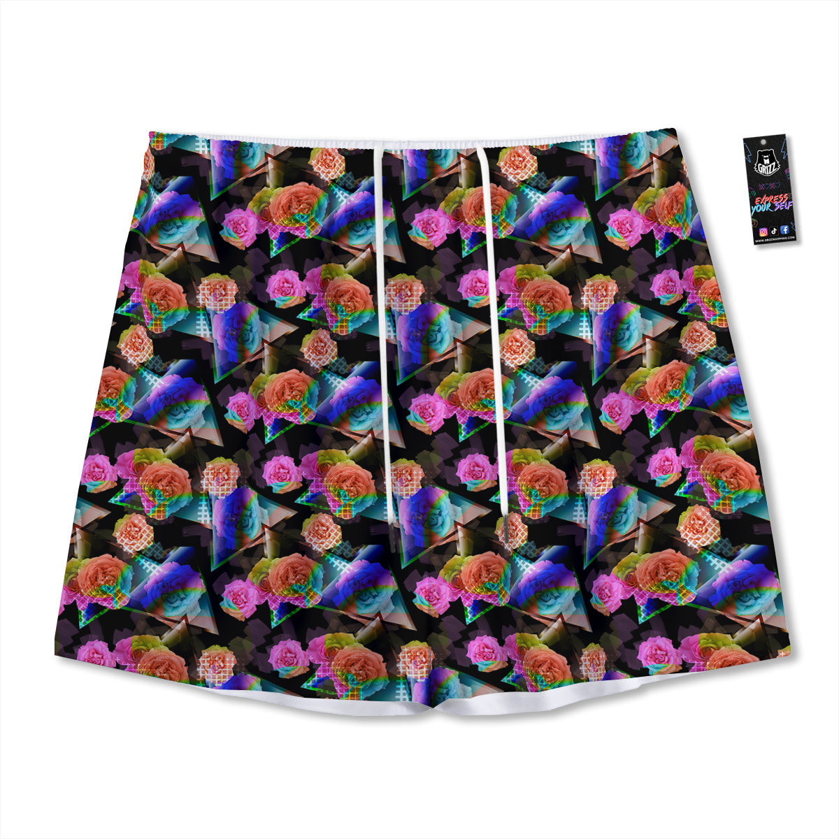Space Deep Print Mesh Shorts