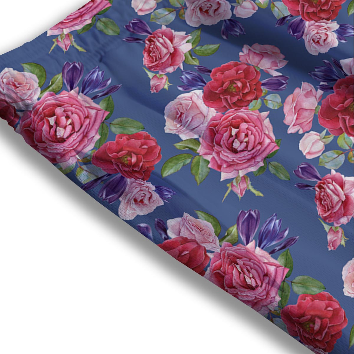 Roses Floral Red Violet Print Pattern Mesh Shorts