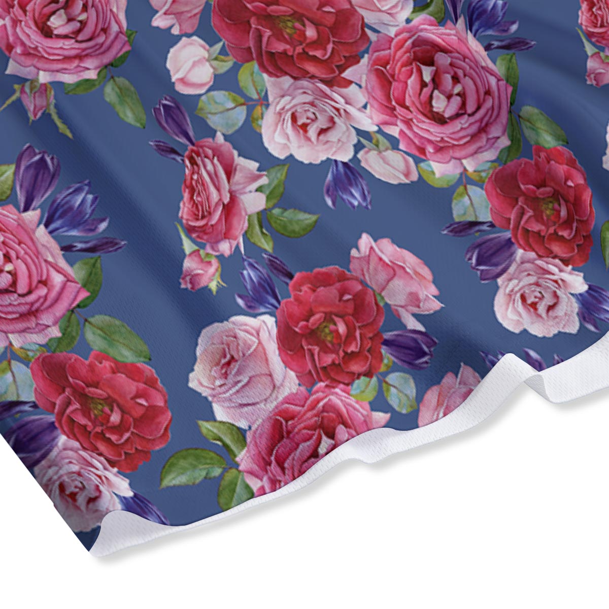 Roses Floral Red Violet Print Pattern Mesh Shorts