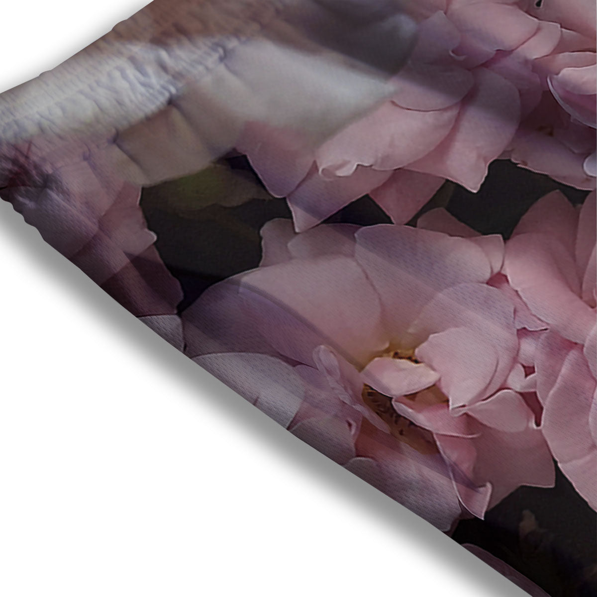 Roses Floral Retro Pink Print Mesh Shorts