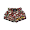 Roses Stripe Skull Muay Thai Boxing Shorts-grizzshop