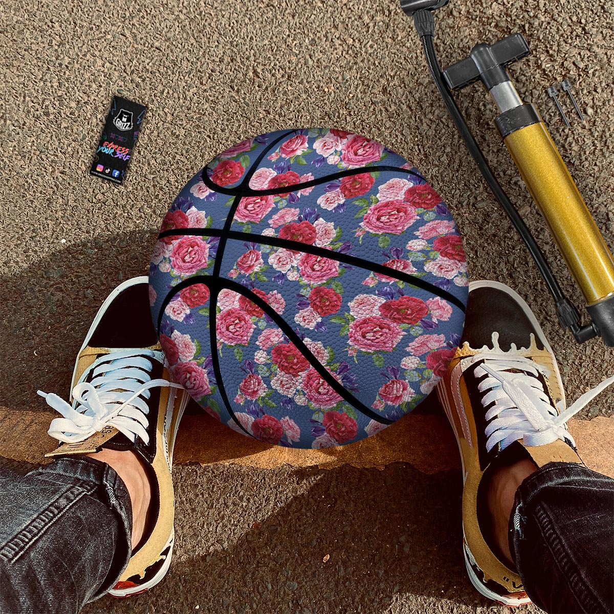 Scales Turquoise Snake Print Pattern Basketball