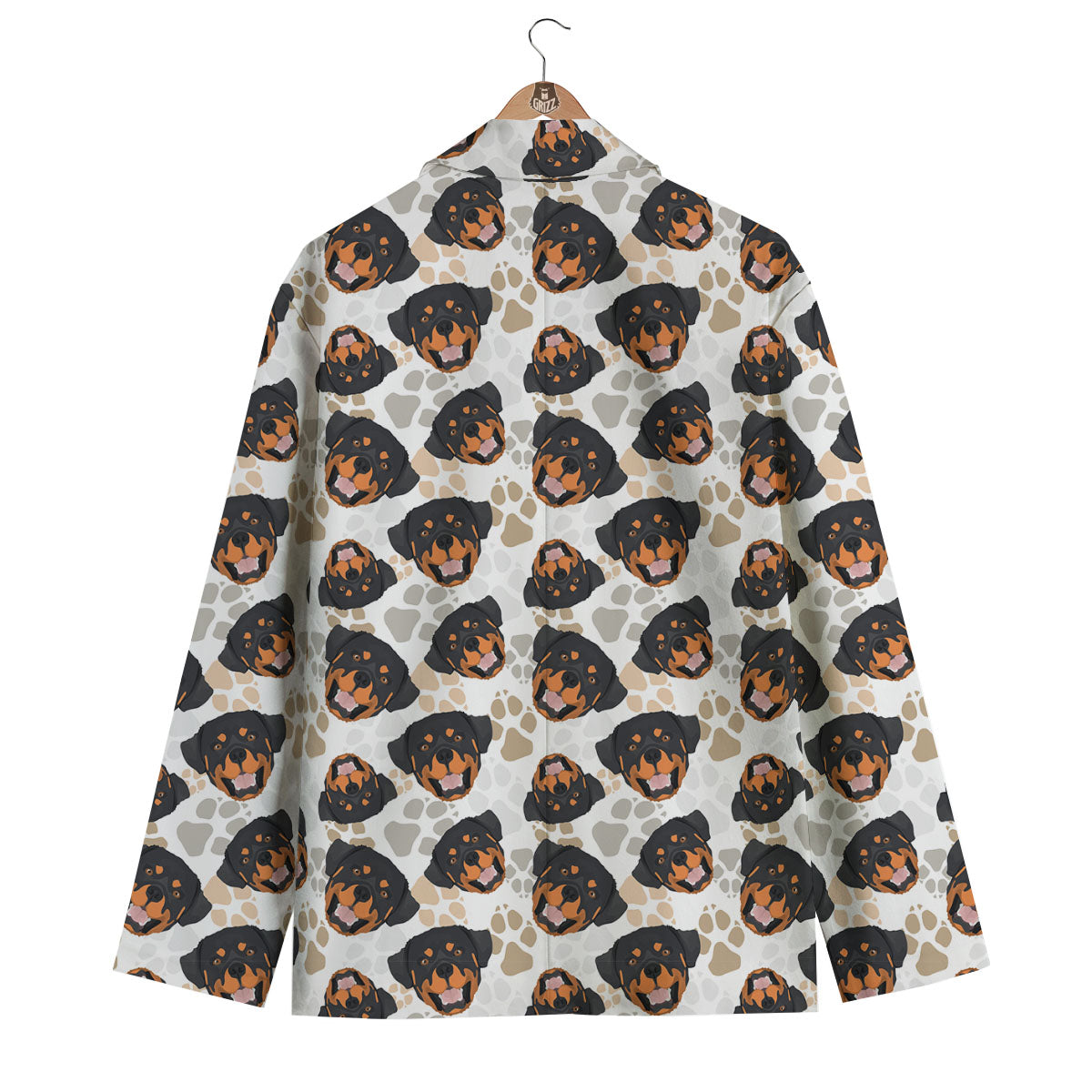 Rottweiler Print Pattern Men's Blazer-grizzshop