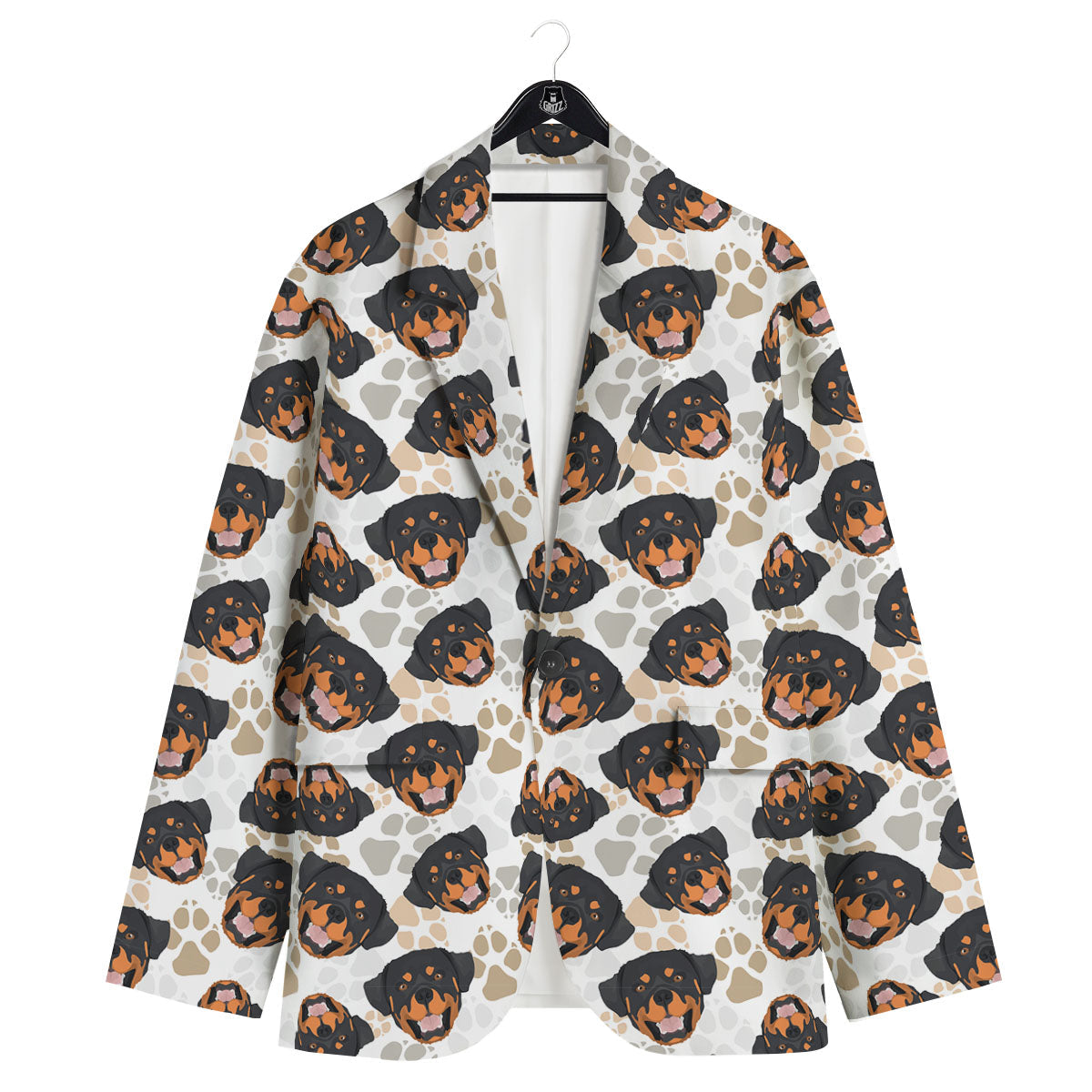 Rottweiler Print Pattern Men's Sport Coat-grizzshop