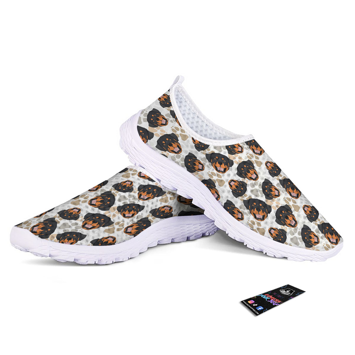 Rottweiler Print Pattern Nurse Shoes-grizzshop