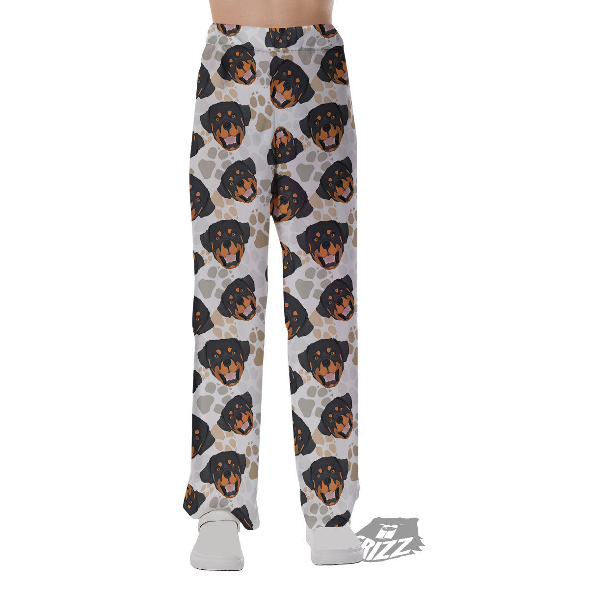 Rottweiler Print Pattern Pajama Pants-grizzshop
