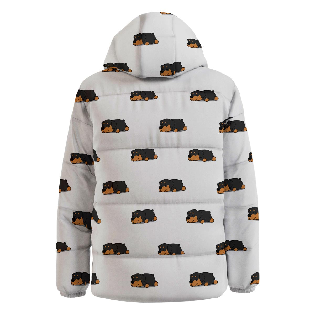 Rottweiler Sleeping Print Pattern Down Jacket-grizzshop