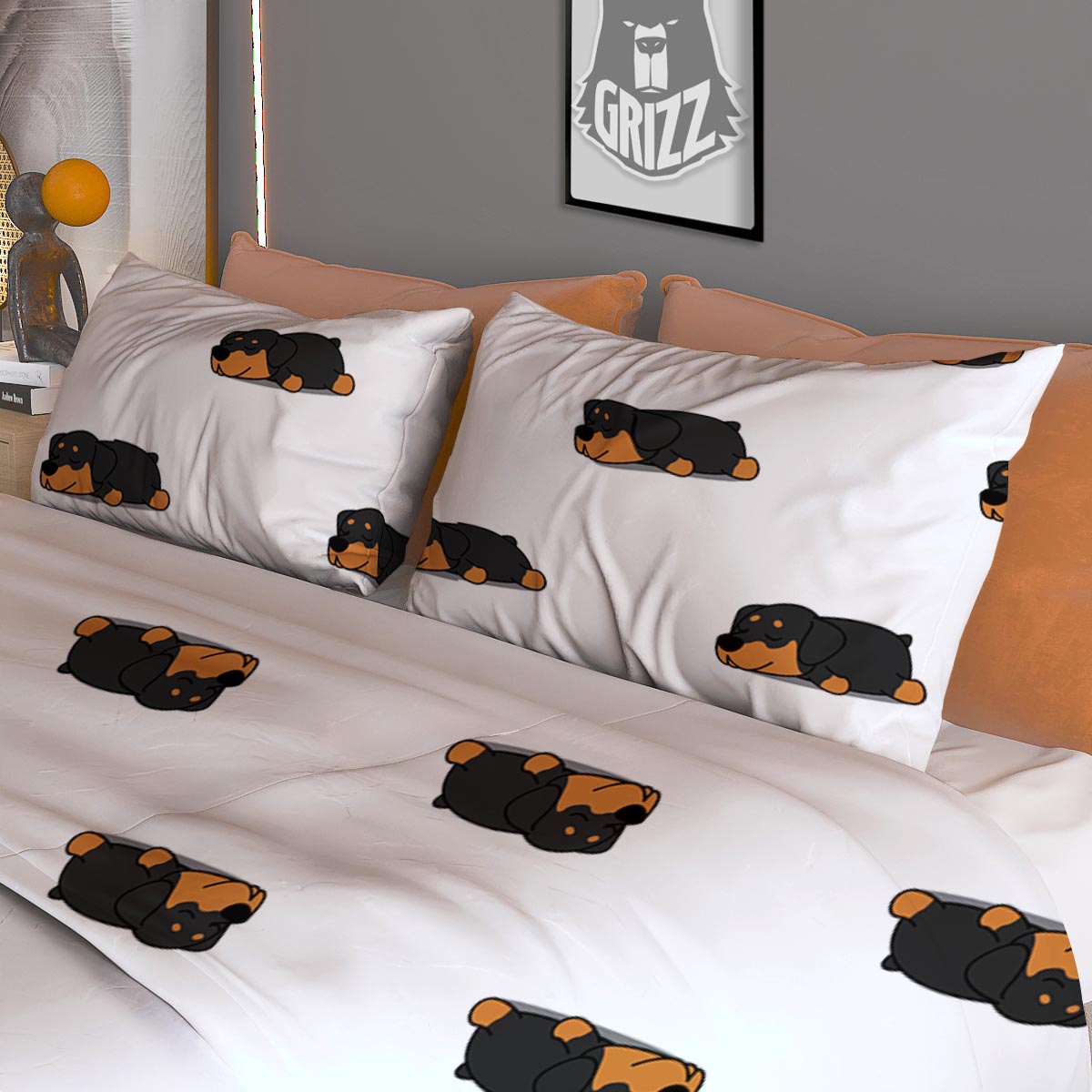 Scorpio Sign White And Black Print Duvet Cover Bedding Set