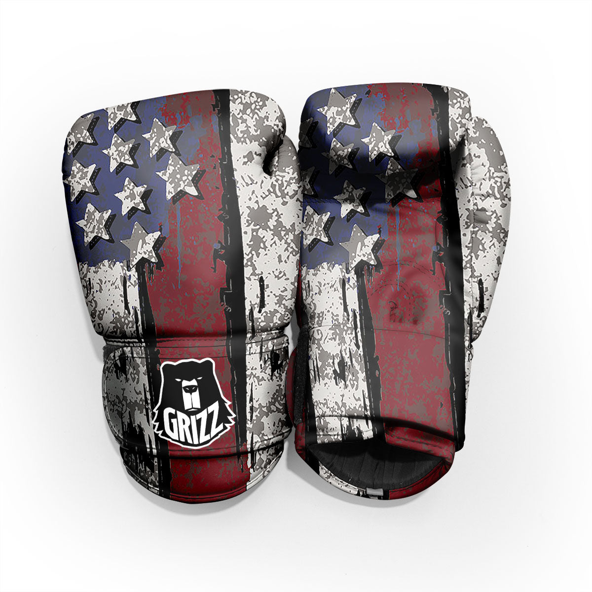 Rough American Flag Print Pro Boxing Glove