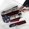 Rough American Flag Print Umbrella-grizzshop