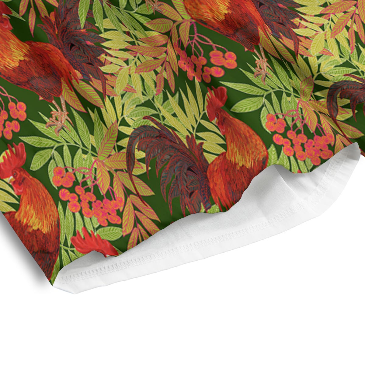 Rowan And Rooster Print Pattern Men's Athletic Shorts