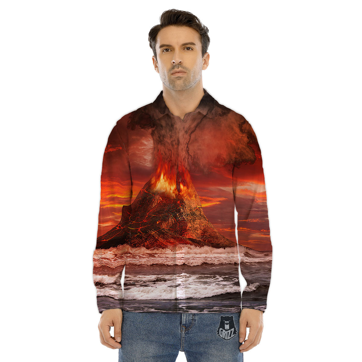 Rowan And Rooster Print Pattern Men's Dress Shirts-grizzshop