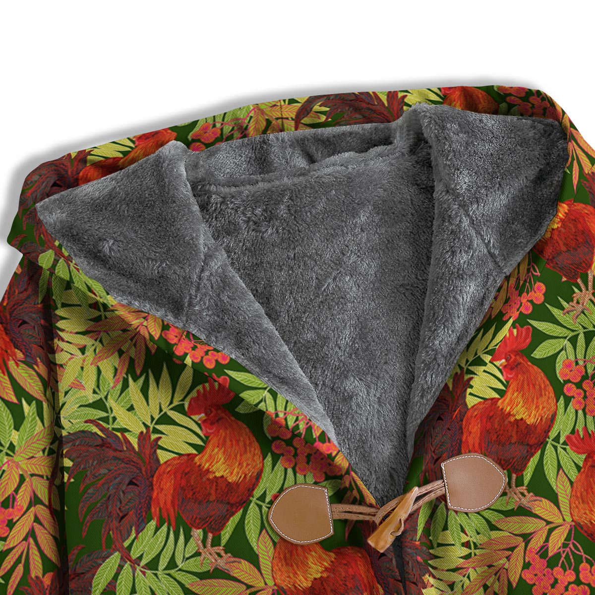 Rowan And Rooster Print Pattern Men's Windbreaker Jacket-grizzshop
