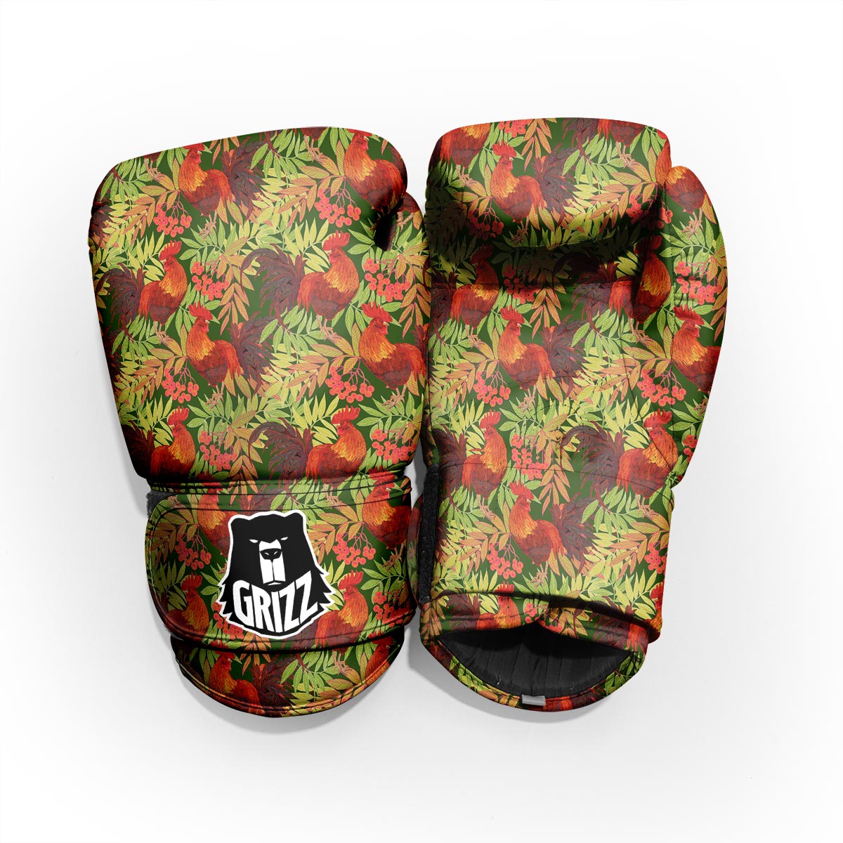 Rowan And Rooster Print Pattern Pro Boxing Glove