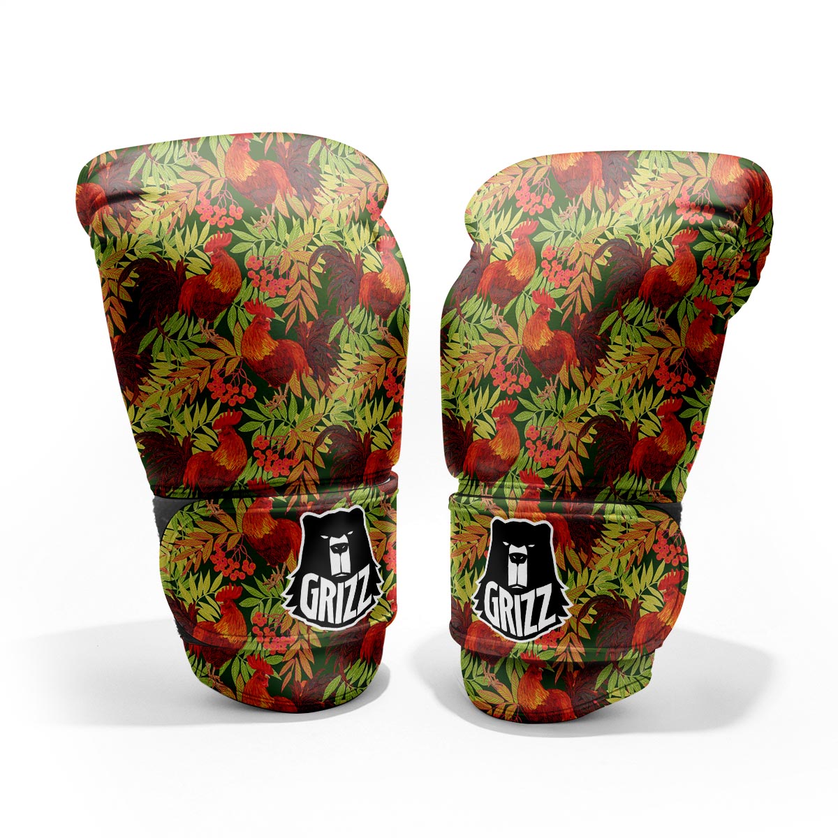 Rowan And Rooster Print Pattern Pro Boxing Glove