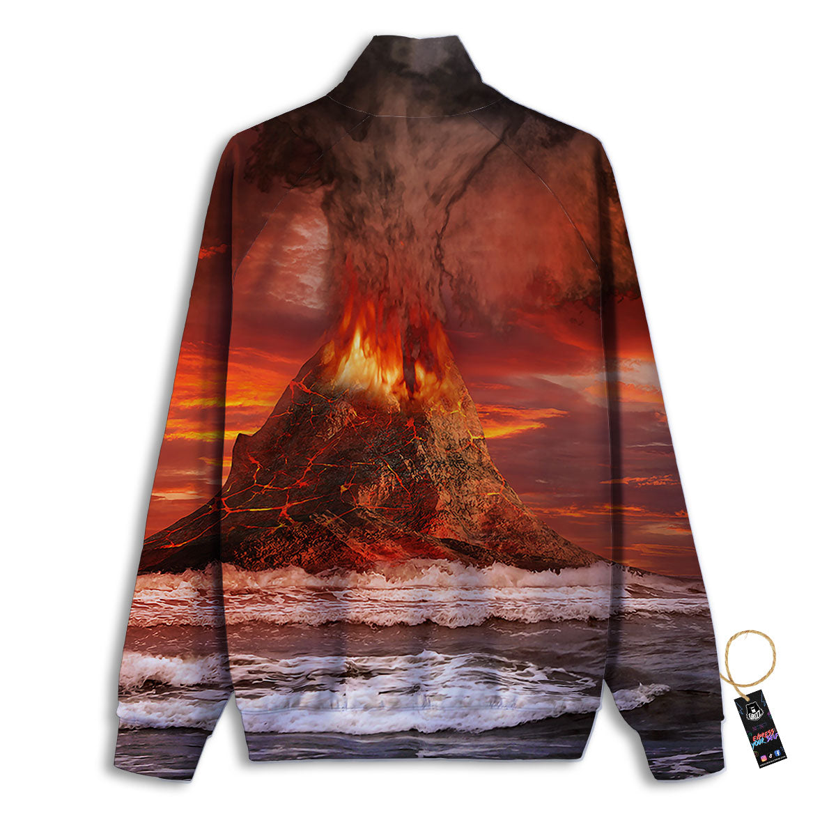 Rowan And Rooster Print Pattern Track Jacket-grizzshop