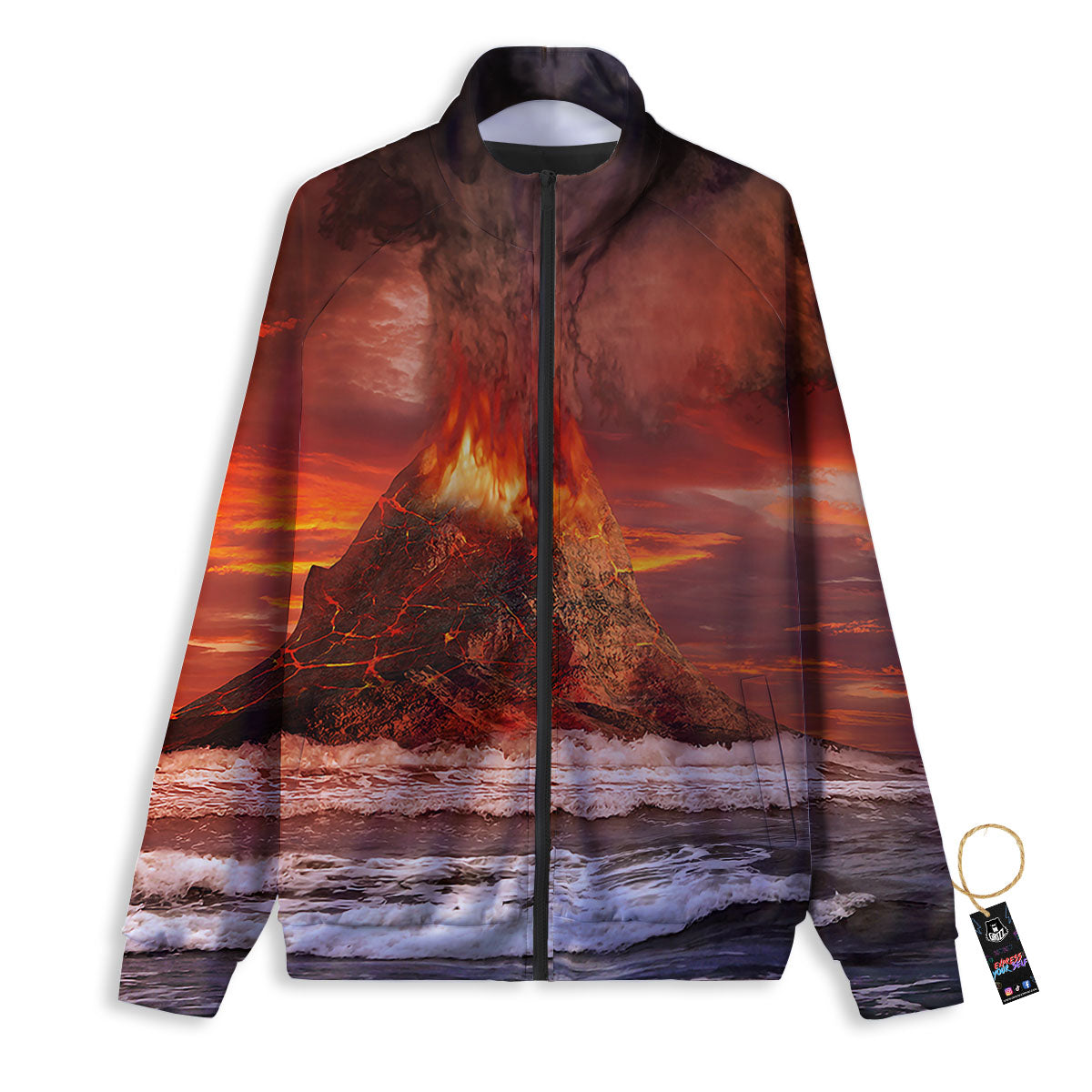 Rowan And Rooster Print Pattern Track Jacket-grizzshop