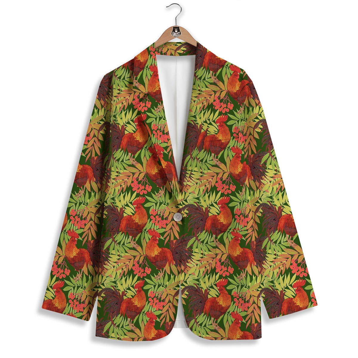 Rowan And Rooster Print Pattern Women's Blazer-grizzshop