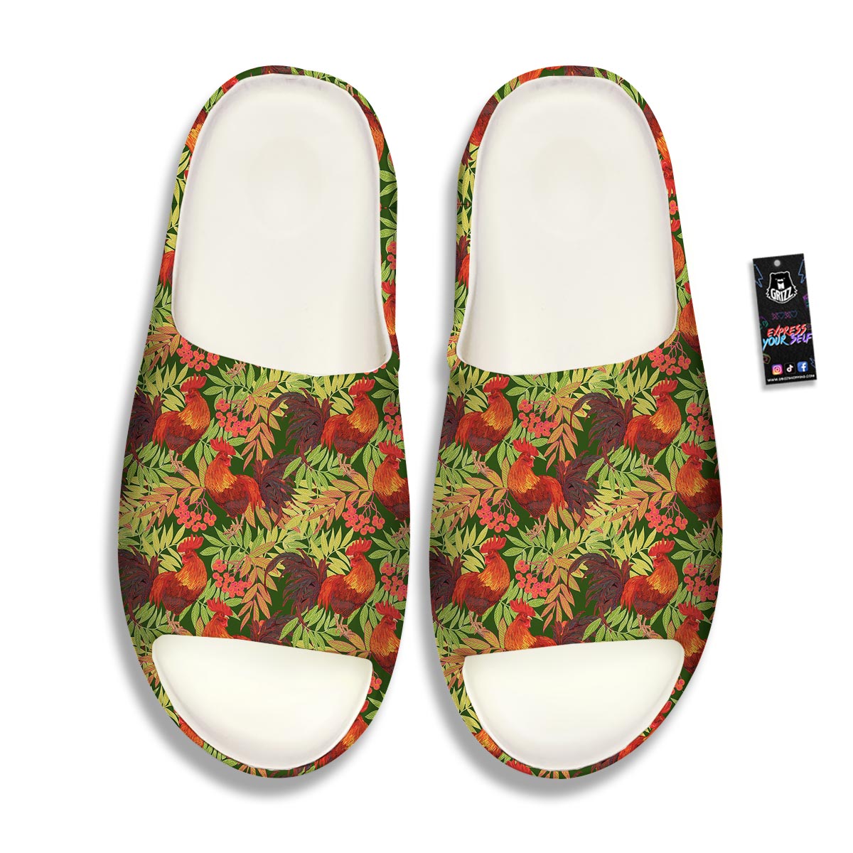 Rowan And Rooster Print Pattern Sandals-grizzshop
