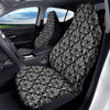 Royal Damask White And Black Print Pattern Car Seat Covers-grizzshop