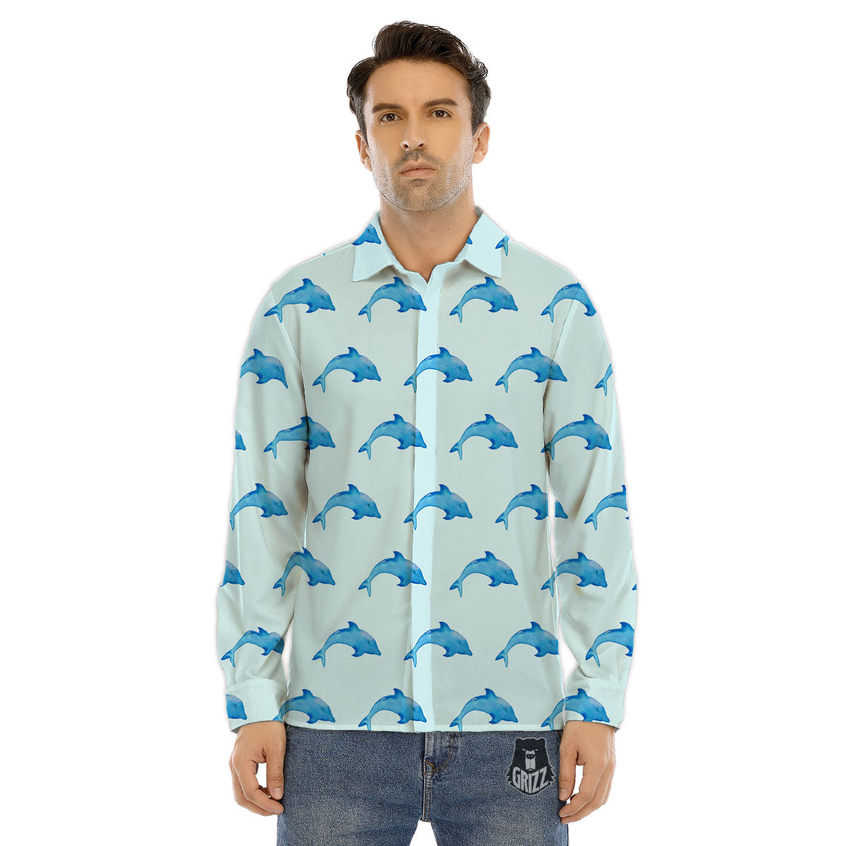 Royal Stewart Tartan Print Pattern Men's Dress Shirts-grizzshop