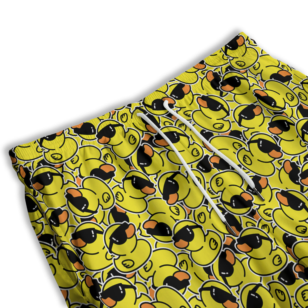 Rubber Duck Mafia Print Pattern Men's Athletic Shorts