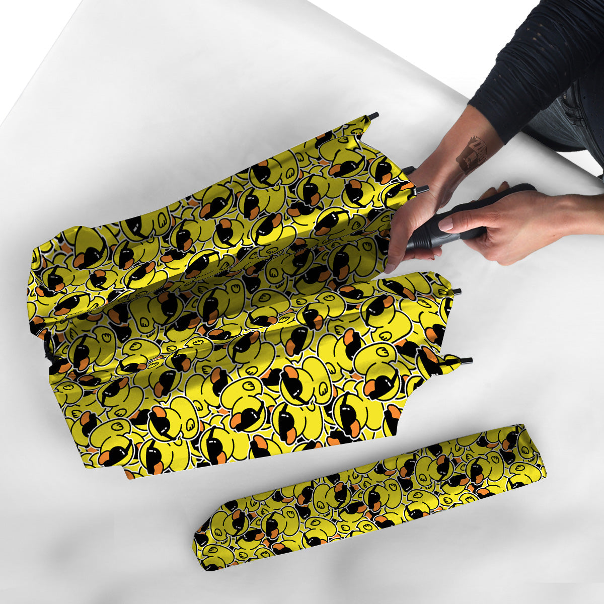 Rubber Duck Mafia Print Pattern Umbrella-grizzshop